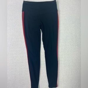 Mossimo Supply Co. Black legging with stripes on side